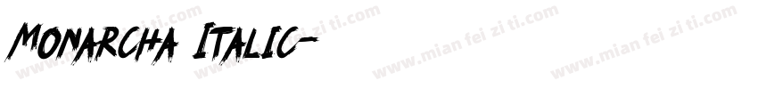 Monarcha Italic字体转换